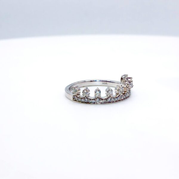 anillo oro14k con brillantes 0.35 ct